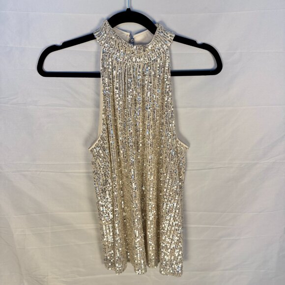 Halogen Sequined Halter Top - Picture 1 of 2
